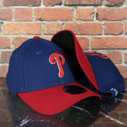 Philadelphia Phillies Team Classic Phillies Wordmark 39Thirty Flexfit Cap | Blue 39Thirty Cap