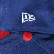 new era logo on the Philadelphia Phillies Team Classic Phillies Wordmark 39Thirty Flexfit Cap | Blue 39Thirty Cap