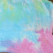 47 brand logo on the Philadelphia Eagles Tie Dye Bucket Hat
