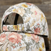 Adjustable strap on the Philadelphia 76ers All Over Sunflower Rose Floral Fall Flower Bloom Print Ladies' Ball Cap