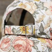 Close up of the adjustable buckle on the Philadelphia 76ers All Over Sunflower Rose Floral Fall Flower Bloom Print Ladies' Ball Cap