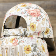 Adjustable strap on the back of the New York Giants All Over Sunflower Rose Floral Fall Flower Bloom Print Ladies' Ball Cap