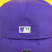 Close up of the Cooperstown Batterman logo on the Arizona Diamondbacks Cooperstown 2001 World Series Side Patch "Citrus Pop" Green UV 59Fifty Fitted Cap