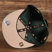 Gray bottom of the Vintage Philadelphia Eagles Cap | 1933 Philadelphia x Pennsylvania Midnight Green 9Fifty Snapback Hat