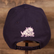 back side of the TCU Horned Frogs Purple Adjustable Snapback Cap