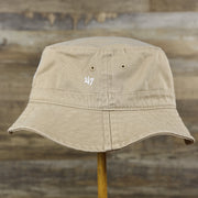wearer's left of the New York Yankees Small Brim Bucket Hat | Khaki Bucket Hat