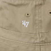 47 brand logo on the New York Yankees Small Brim Bucket Hat | Khaki Bucket Hat