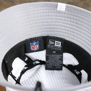 nfl label and new era label on the Pittsburgh Steelers 2022 Pro Bowl AFC Logo Steelers Side Patch White Bucket Hat