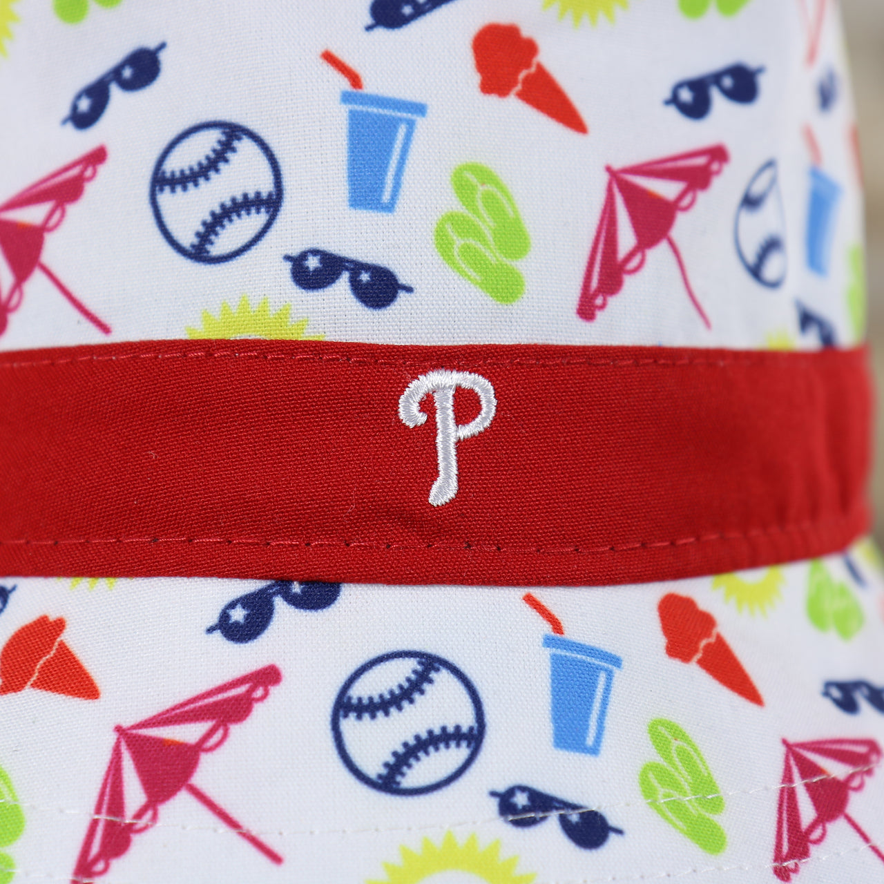 phillies logo on the Philadelphia Phillies Spring Training 2022 On Field White Toddler Bucket Hat