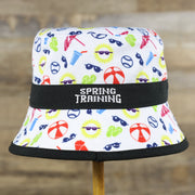 back side of the Pittsburgh Pirates Spring Training 2022 On Field White Toddler Bucket Hat