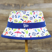 wearers left of the New York Mets Spring Training 2022 On Field White Toddler Bucket Hat