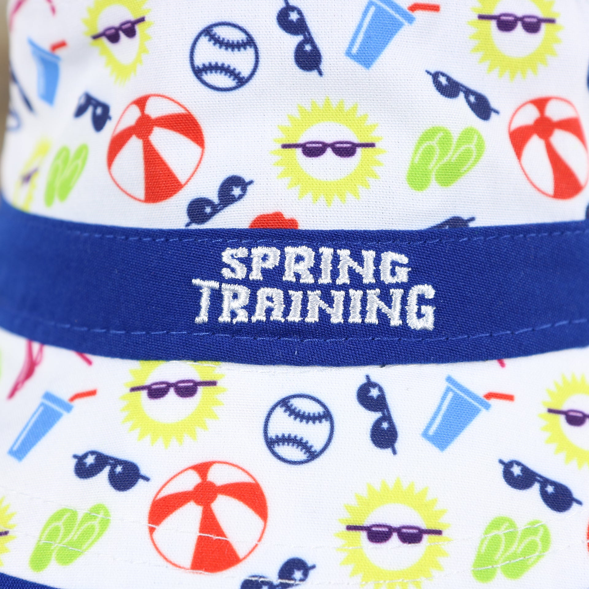 spring training logo on the New York Mets Spring Training 2022 On Field White Toddler Bucket Hat