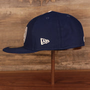 Wearer's left of the Los Angeles Dodger Multi-Color Paisley Bandana Under Brim 59Fifty Fitted Cap