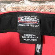 milb label on the Harrisburg Senators Iguana Copa De La Diversion 2023 Tri-Tone Black Bottom 9Fifty Snapback Hat | Red/White/Green 950
