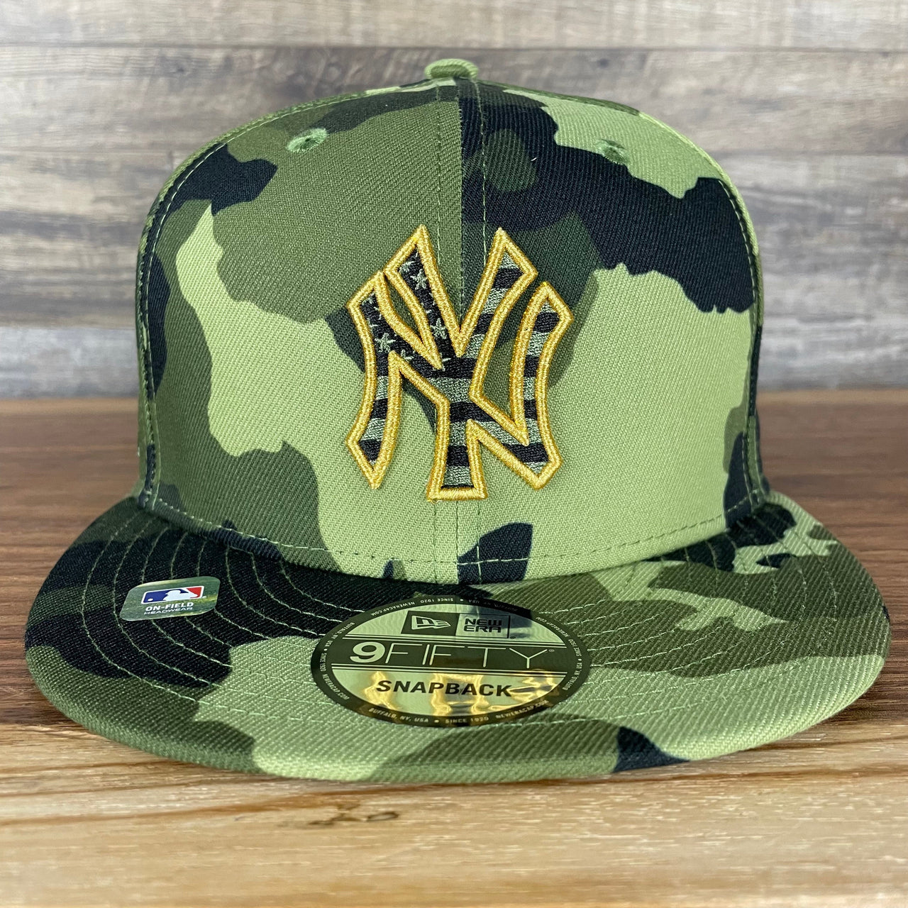 New York Yankees 2022 Armed Forces Day / Memorial Day Side Patch 9Fifty Snapback | Camo