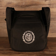 Embroidered nohiosafariclub logo on the front of 24 Pack Cap Carrier | Portable Cap Storage and Cap Travel Bag