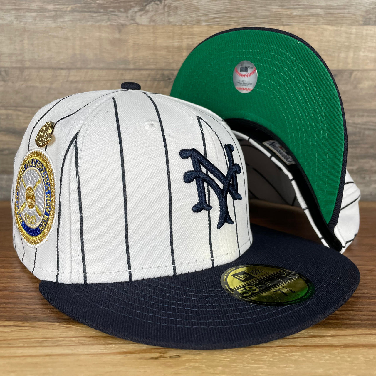 The New York Giants Cooperstown 5950 Day Side Patch Green Bottom 59Fifty Fitted Cap
