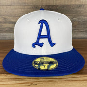 The front of the Philadelphia Athletics Cooperstown 5950 Day Side Patch Green Bottom 59Fifty Fitted Cap