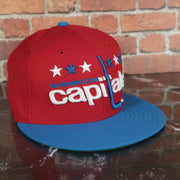 Washington Capitals 2-Tone Fitted Cap Green Bottom | Blue/Red Cap
