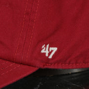 47 brand  logo on the Montreal Canadiens Red Adjustable Baseball Cap