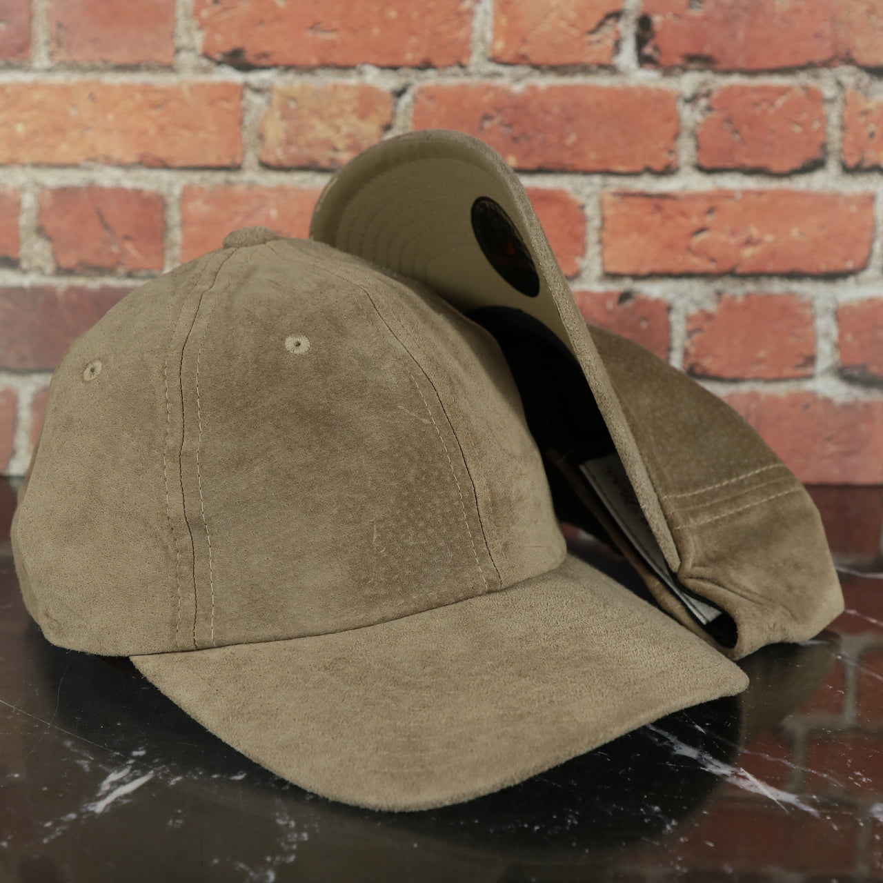 Mitchell and Ness Light Brown Suede Blank Adjustable Dad Hat