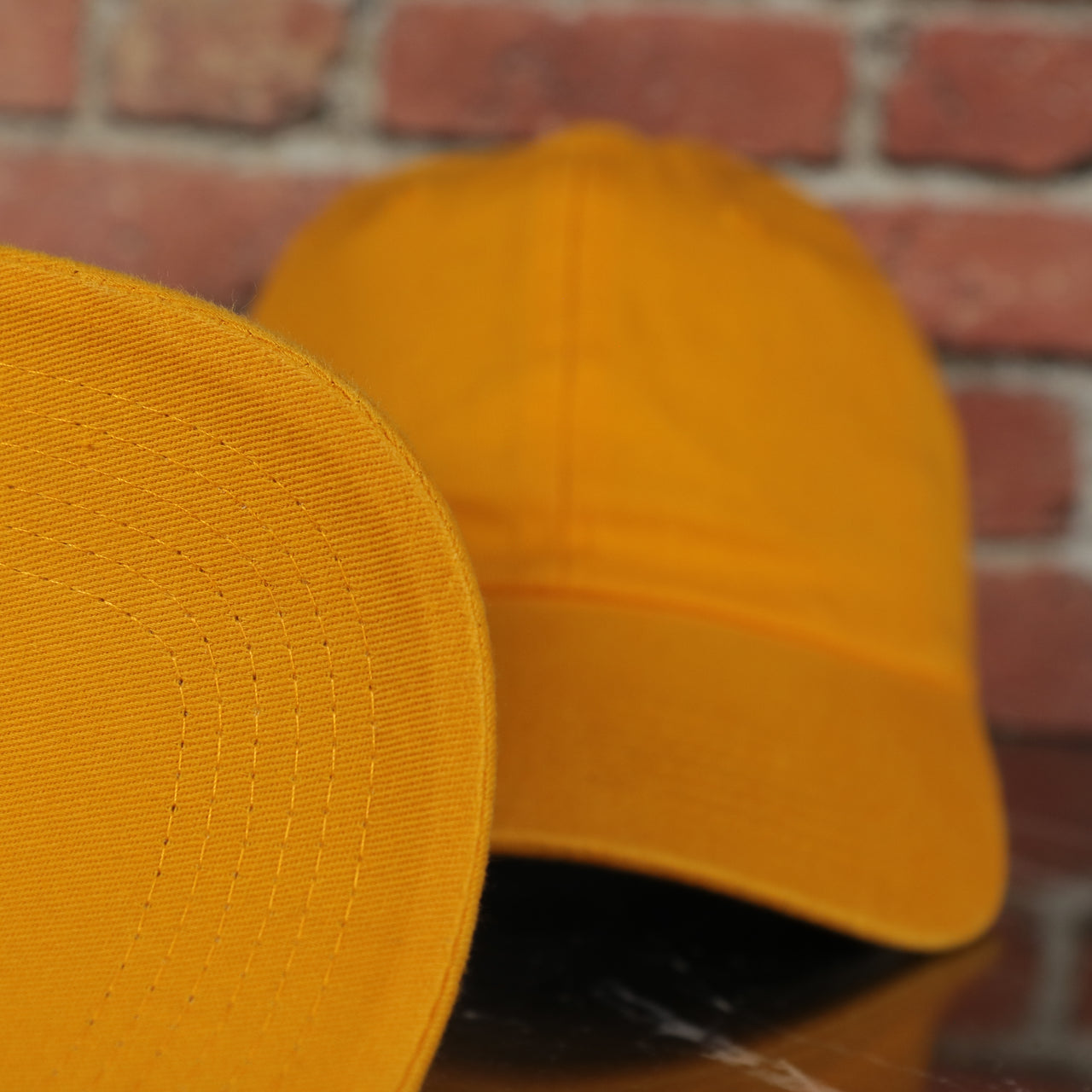 Blank Yellow Gold Adjustable Dad Hat