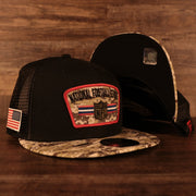 NFL Shield 2021 Salute To Service On Field Sideline 9Fifty Snapback Trucker Hat