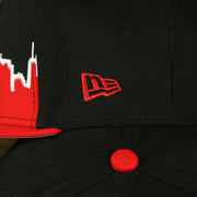 new era logo on the Chicago Bulls City Skyline Side Patch 9Fifty Snapback Hat | Chicago Skyline 950