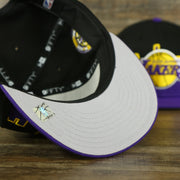 grey under visor on the Los Angeles Lakers City Skyline Side Patch 9Fifty Snapback Hat | Los Angeles Skyline 950