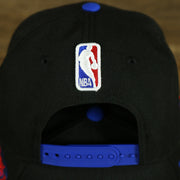 nba logo on the Philadelphia 76ers Skyline Side Patch 9Fifty Youth Snapback Hat | Philadelphia Skyline 950