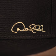 Derek Jeter logo on the New York Yankees Derek Jeter Signature 2020 Side Patch 9Fifty Snapback Hat