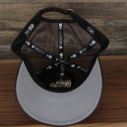Grey under visor of the San Diego Padres 2022 MLB Batting Practice 9Twenty Trucker Dad Hat