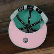 under brim on the Philadelphia Phillies 1952 Allstar Game Side Patch Pink Bottom 59Fifty Fitted Cap | Mint