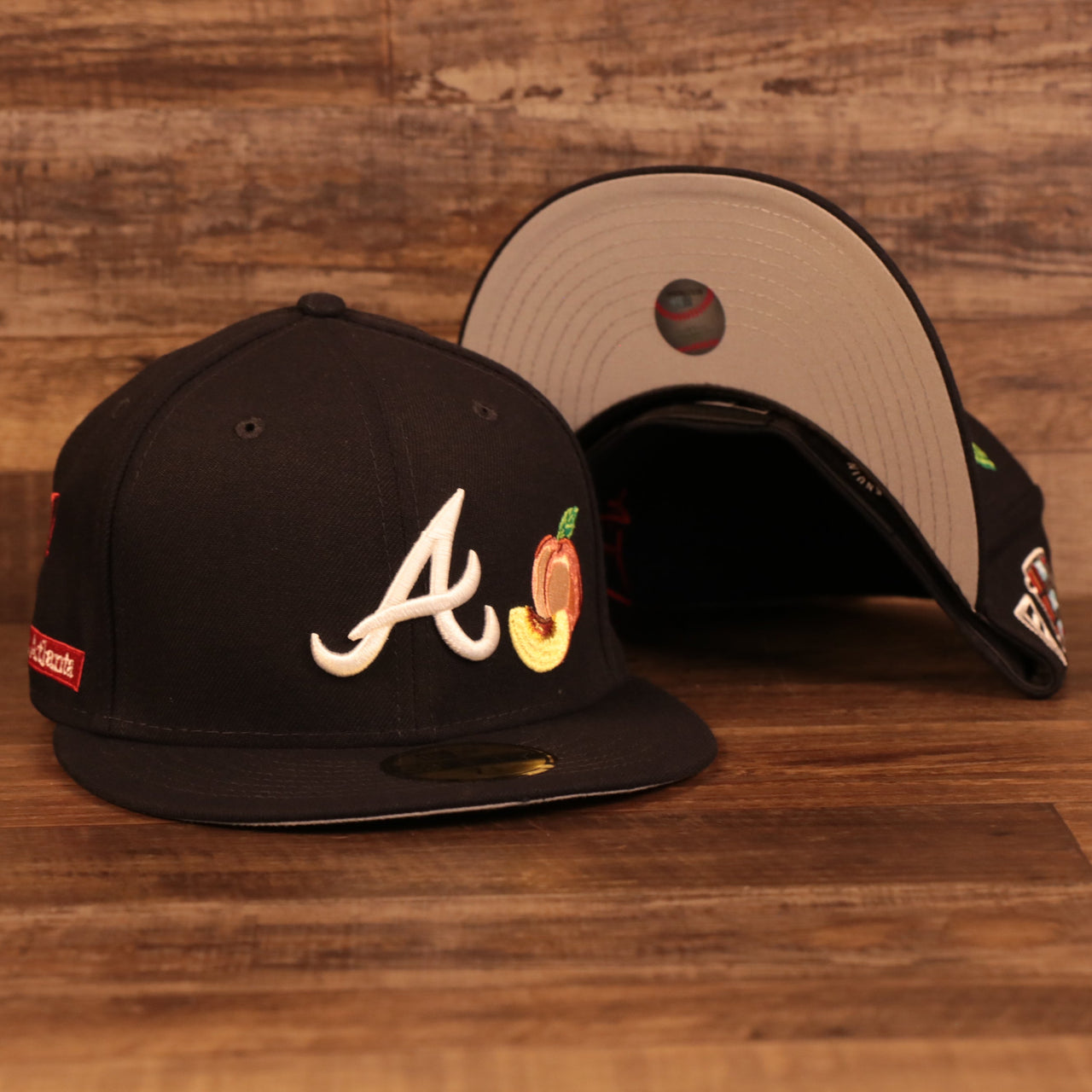 Atlanta Braves City Transit All Over Side Patch Gray Bottom 59Fifty Fitted Cap