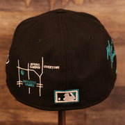 Back of the Florida Marlins Cooperstown City Transit All Over Side Patch Gray Bottom 59Fifty Fitted Cap