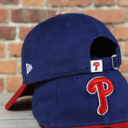 Back of the Philadelphia Phillies Core Classic Youth Royal/Red 9Twenty Kid's Dad Hat