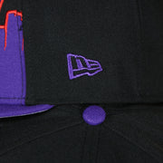 new era logo on the Toronto Raptors City Skyline Side Patch 9Fifty Snapback Hat | Toronto Skyline 950