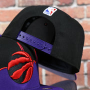 purple adjustable snap on the Toronto Raptors City Skyline Side Patch 9Fifty Snapback Hat | Toronto Skyline 950