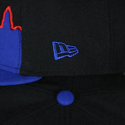 new era  logo on the Philadelphia 76ers City Skyline Side Patch 9Fifty Snapback Hat | Philadelphia Skyline 950