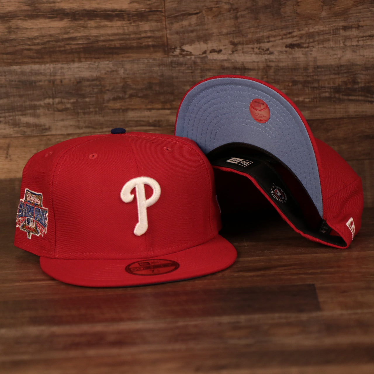 Philadelphia Phillies 1996 All Star Game Crystal Side Patch Icy Blue Bottom 59Fifty Fitted Cap