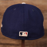 Back of the Los Angeles Dodgers 1980 All Star Game Crystal Side Patch Icy Blue Bottom 59Fifty Fitted Cap