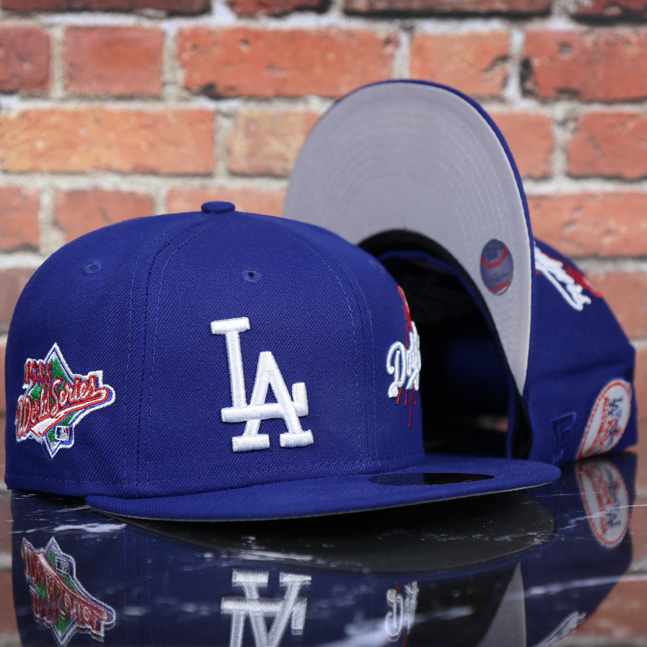 Los Angeles Dodgers "Patch Pride" All Over Gray Bottom Side Patch 59Fifty Fitted Cap