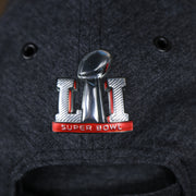 super bowl patch on the New England Patriots Locker Room Super Bowl LI Championship Trophy 9Forty Dad Hat