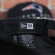 new era label on the New England Patriots Locker Room Super Bowl LI Championship Trophy 9Forty Dad Hat