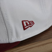 new era logo on the Philadelphia Phillies Retro 9Fifty Grey Bottom Snapback | White
