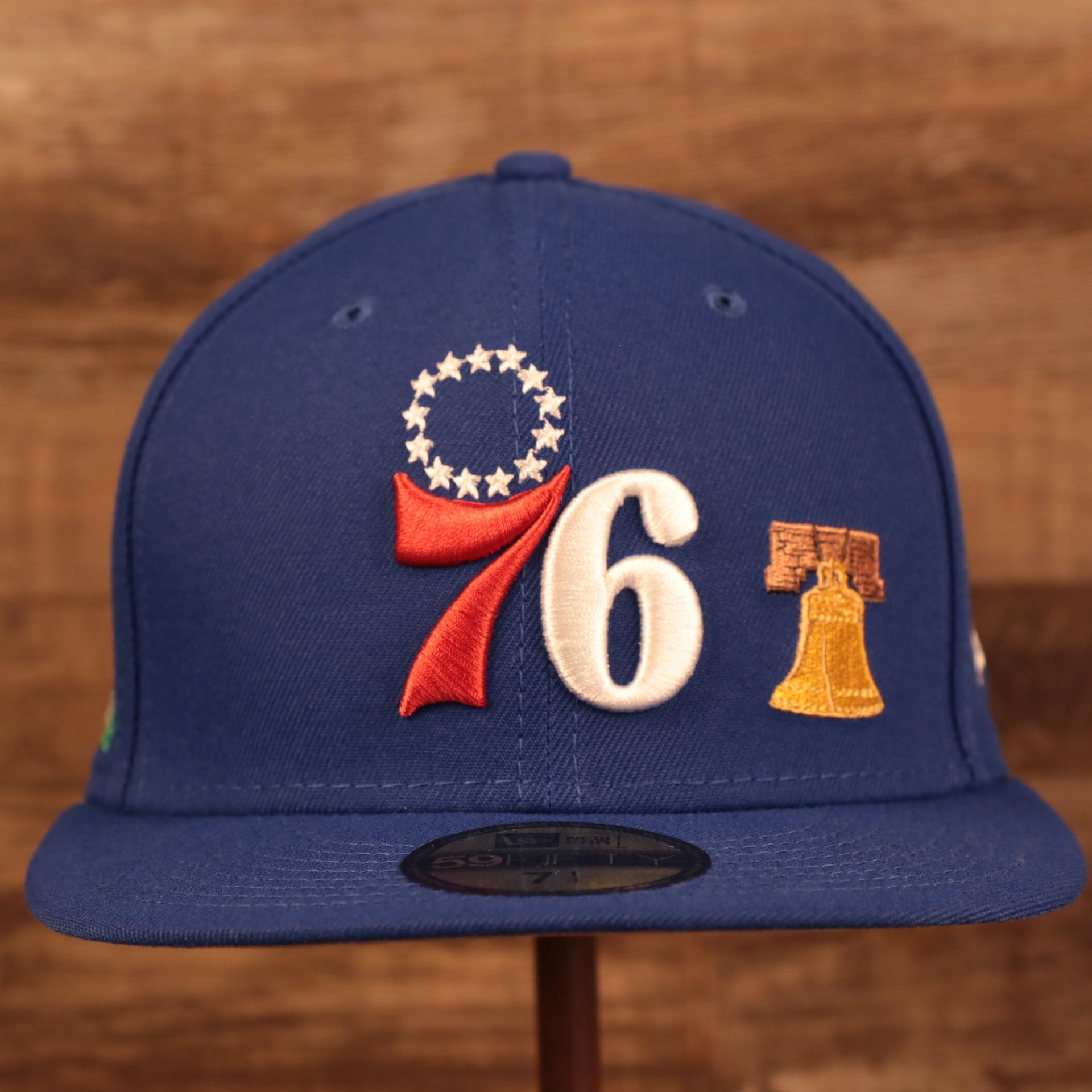 Philadelphia 76ers City Transit All Over Side Patch Gray Bottom 59Fifty Fitted Cap