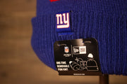Giants Beanie | New York Giants 2019 On-Field Beanie | Giants Blue Winter Hat  the giants logo is on the cuff