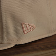 new era logo on the Atlanta Braves 1995 World Series Side Patch Yellow 59Fifty Fitted Cap | Peach | State Fruit
