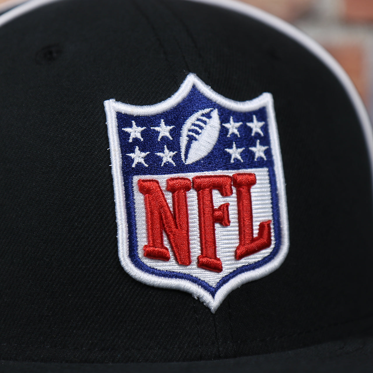 NFL log on the front of the NFL On-Field Referee Official 59Fifty Fitted Cap | Black