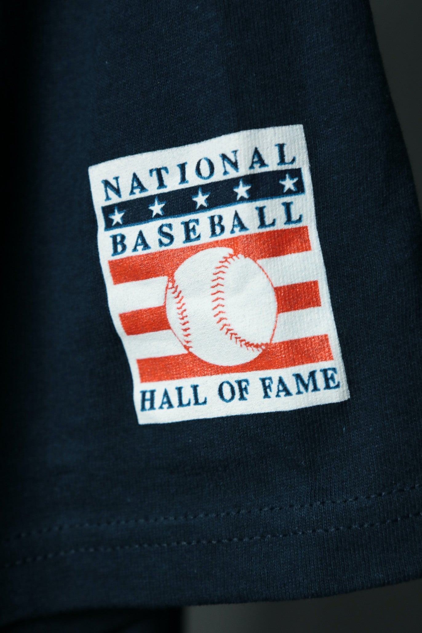 National Baseball Hal of Fame patch on New York Yankees The Captain 2020 Patch Hall of Fame Navy Blue Men's T-Shirt